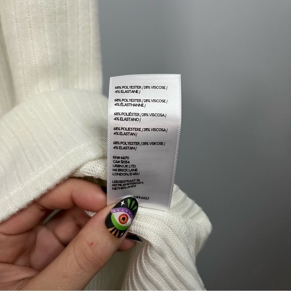Urban Outfitters Silence + Noise Cookie Cozy Off The Shoulder Midi Dress L NWT - Picture 11 of 16